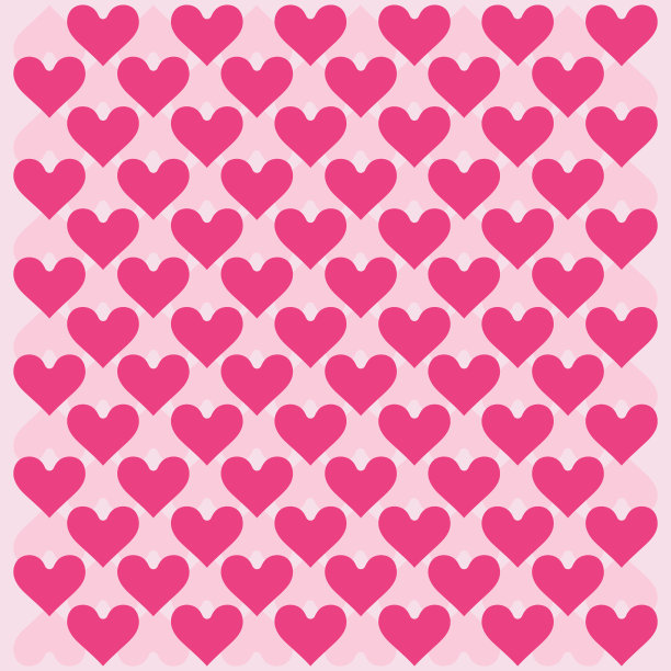 心形背景矢量-心形壁纸矢量-无缝图案图片下载