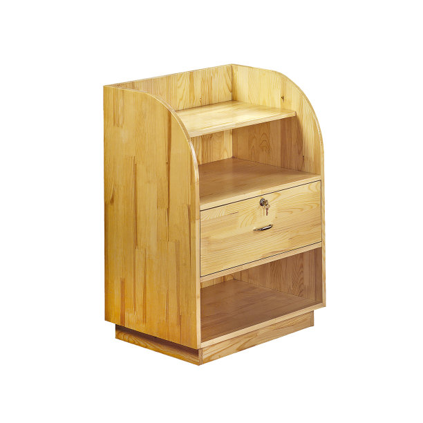 移动医疗床头柜，白色背景孤立。医疗设备。图片下载