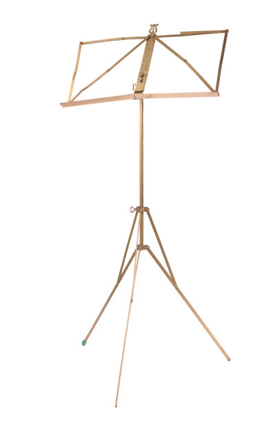 非常古老的铜管乐谱架图片下载