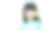 贴在韩国女孩脸上的便利贴图片下载