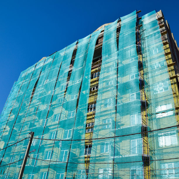 新建的高层建筑里有安全网图片下载