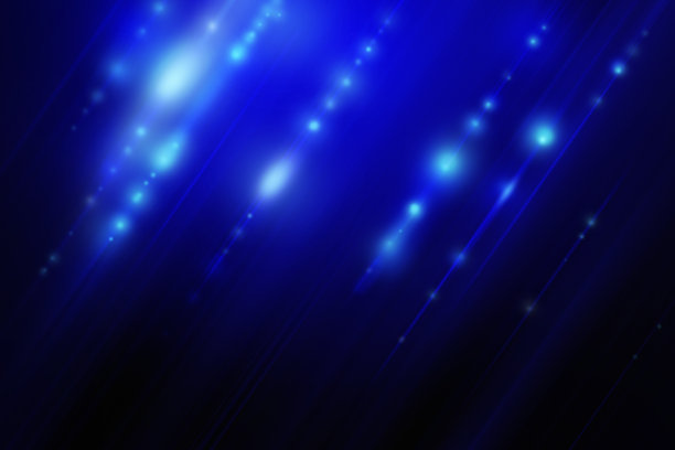 蓝色的光线从天空飘落图片下载