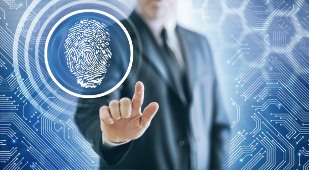 商人解锁按键与指纹在虚拟空间图片下载