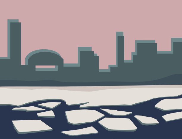 河上的冰。破冰图片下载