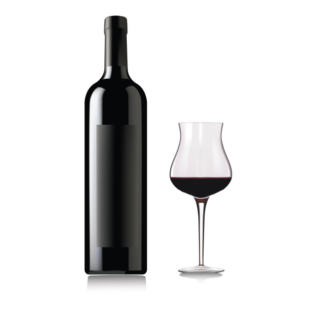 玻璃酒瓶-插图图片下载