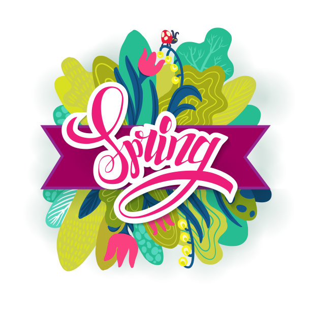 Hello Spring海报模板图片下载