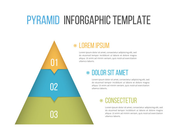 金字塔Infographics图片下载