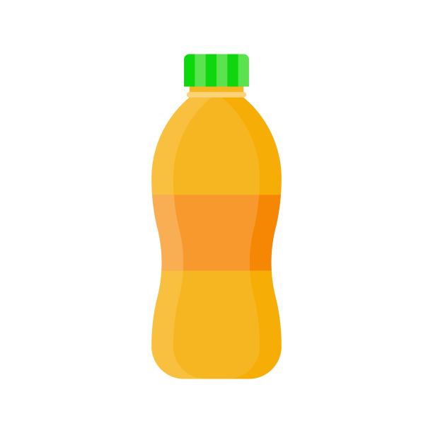 塑料瓶矢量插图，平面风格图标图片下载