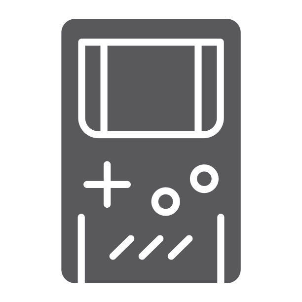 Gameboy字形图标，休闲和游戏，游戏机标志，矢量图形，白色背景上的固体图案图片下载