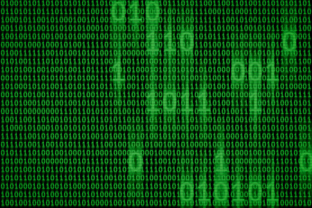 数字二进制计算机数据和流码的概念背景图片下载