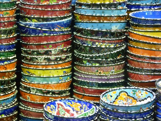 碗,伊斯坦布尔集市图片下载