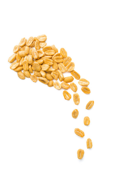 咸花生组，白色背景，俯视图图片下载