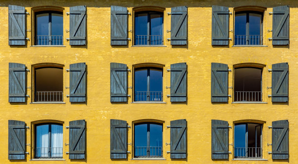 丹麦哥本哈根的窗户。图片下载