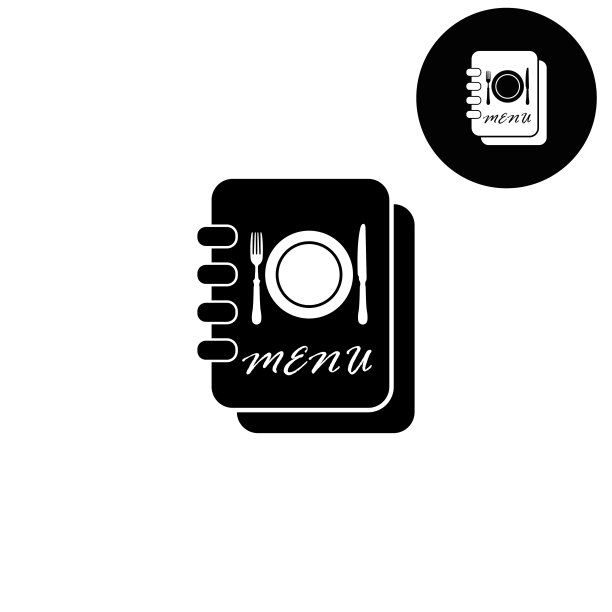 菜单书-白色矢量图标图片下载