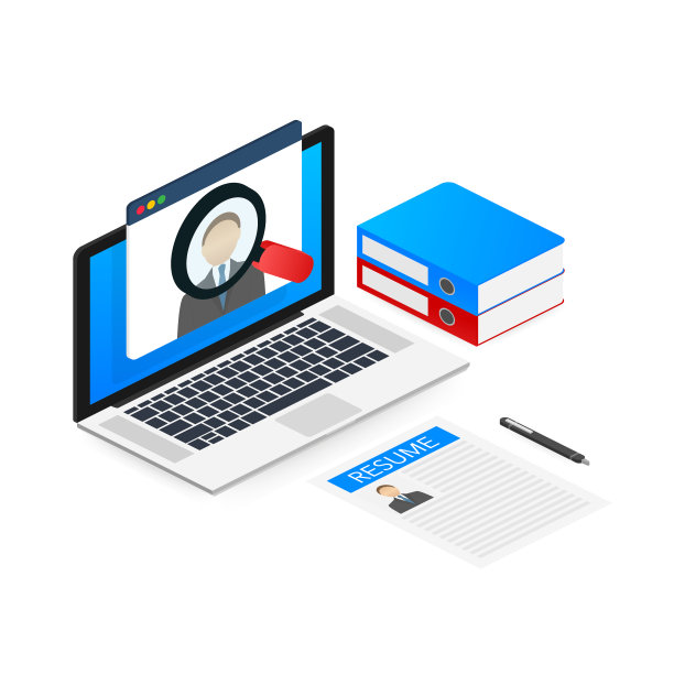 招聘的概念。雇佣工人，选择雇主搜索团队找工作。恢复图标。矢量插图。图片下载