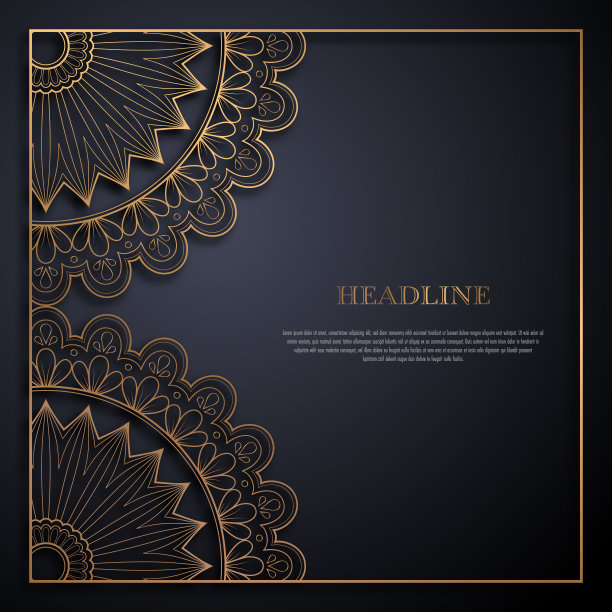 金卡和黑卡模板图片下载