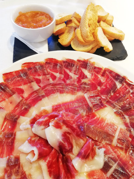 橡子喂伊比里科火腿。图片下载