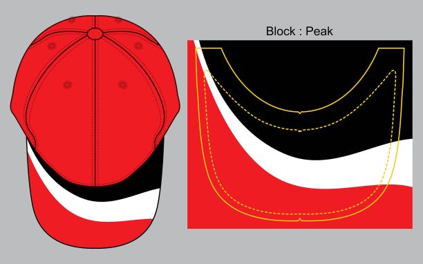 棒球帽设计矢量(图形线)图片下载