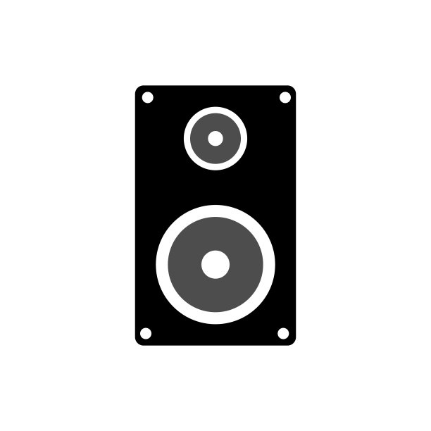 扬声器孤立在白色背景，矢量插图图片下载