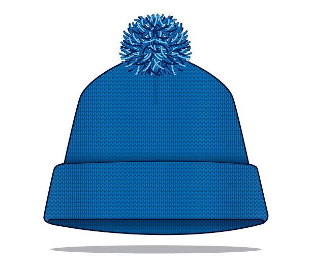 编织帽矢量模板图片下载