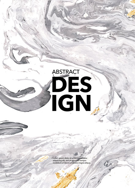 灰色，金色和白色大理石抽象背景。矢量装饰丙烯酸背景。海报和横幅模板。图片下载
