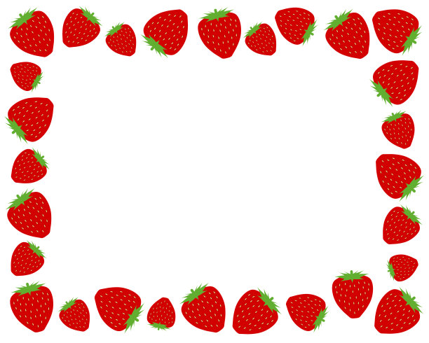 草莓框架图片下载