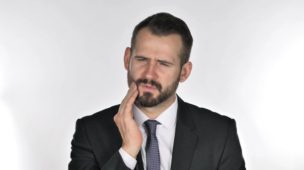 牙痛，胡子商人，牙齿感染图片下载