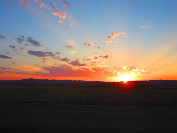 荒地日落图片下载