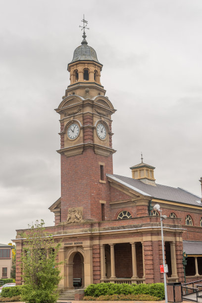 澳大利亚梅特兰附近的老旧的镇议会大楼图片下载