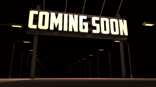 即将到来的道路标志3d渲染图片下载