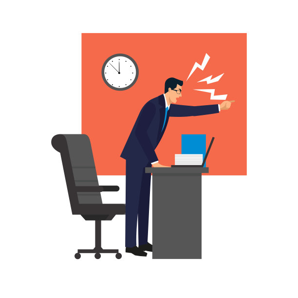 愤怒的老板。解雇图片下载