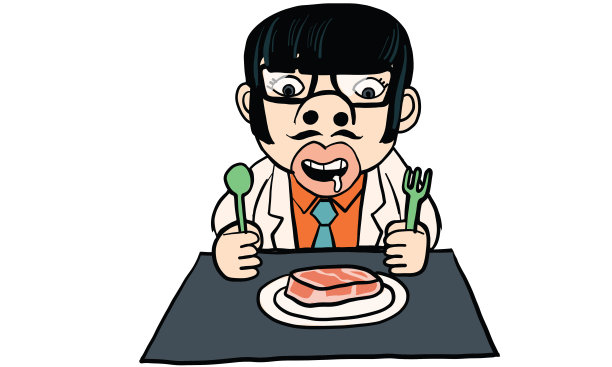 男人穿着白色套装卡通在行动，向量图片下载