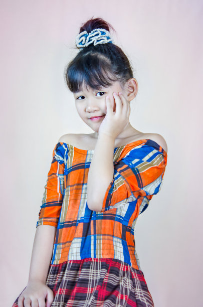 亚洲小女孩的肖像图片下载