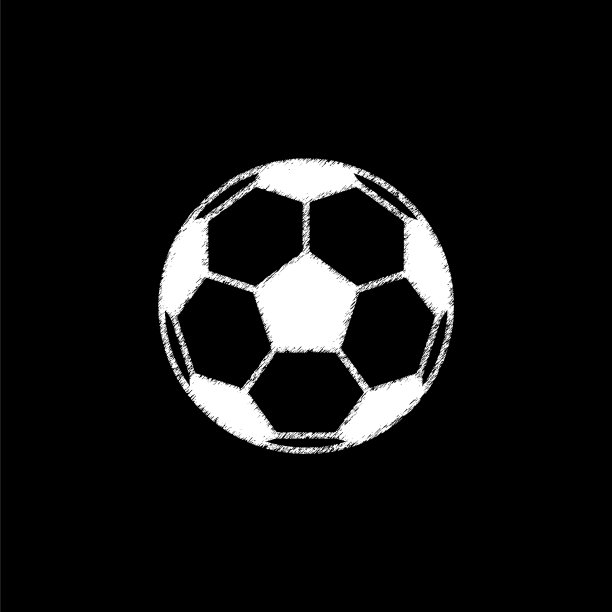 足球-白色矢量图标图片下载