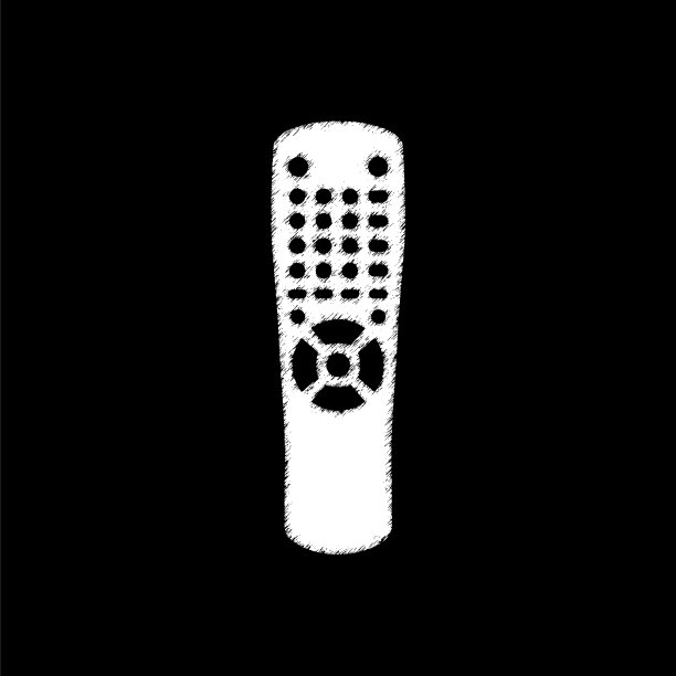 远程控制-白色矢量图标图片下载