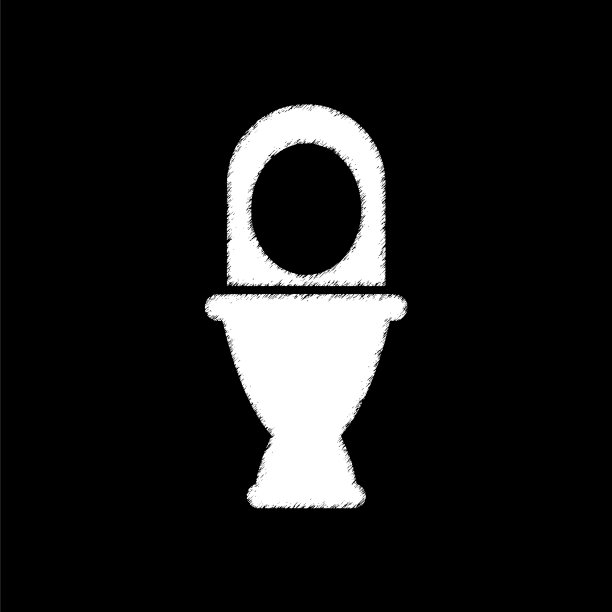 厕所-白色矢量图标图片下载