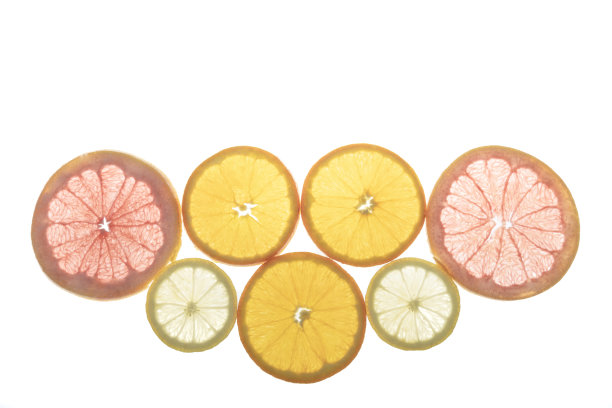 几片柑橘类水果图片下载