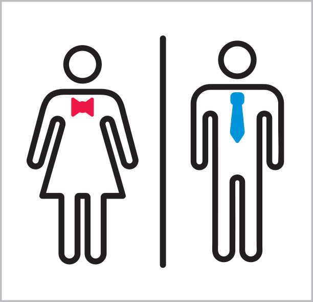 矢量图标的男人和女人。图片下载