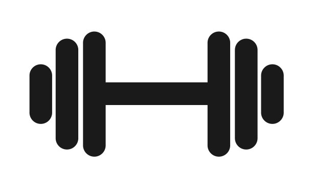 健身体重图标，举重符号。健身房的插图,向量图片下载