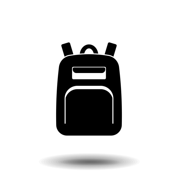 背包坚实的图标。书包矢量插图孤立在白色上。行李字形风格的设计，设计为网络和应用程序。Eps 10图片下载