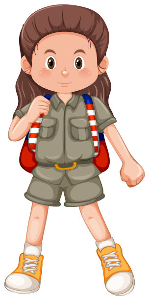 一个女童子军角色图片下载