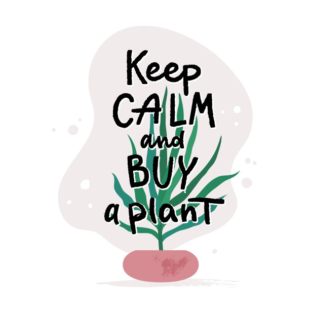 保持冷静，买一株室内植物图片下载
