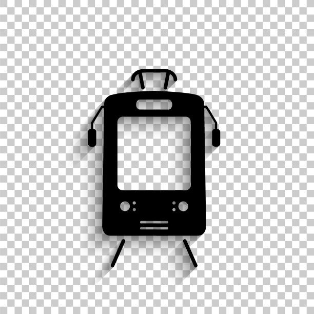 带有阴影的黑色矢量图标图片下载