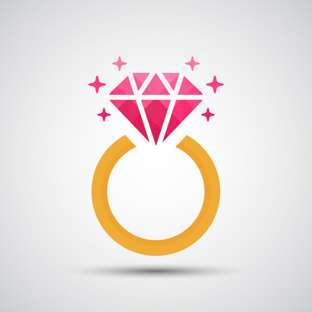 钻石订婚戒指图标图片下载