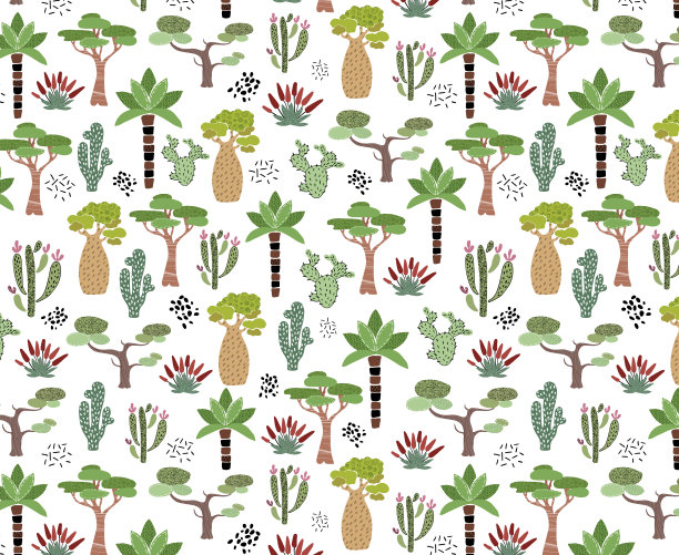 可爱的非洲矢量素材图片下载