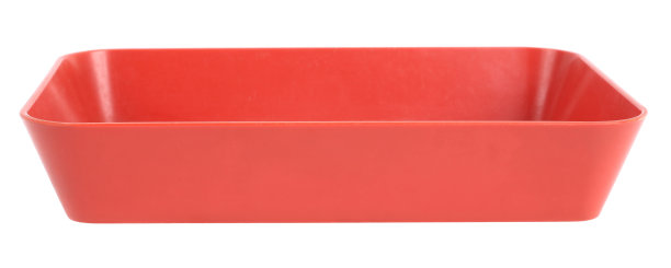 简单的红色塑料碗锅图片下载