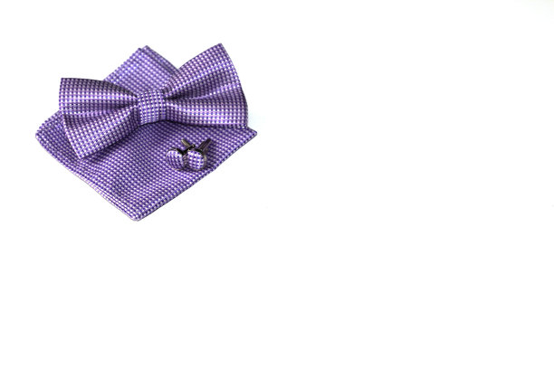 男士套装领结，口袋围巾和袖扣图片下载