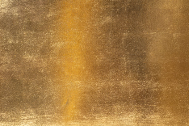 闪亮的黄色叶子金色金属纹理和背景图片下载