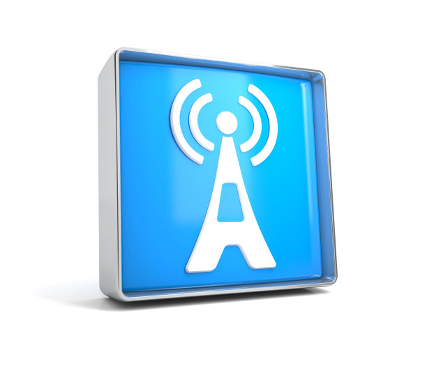 天线-网页按钮隔离在白色背景图片下载