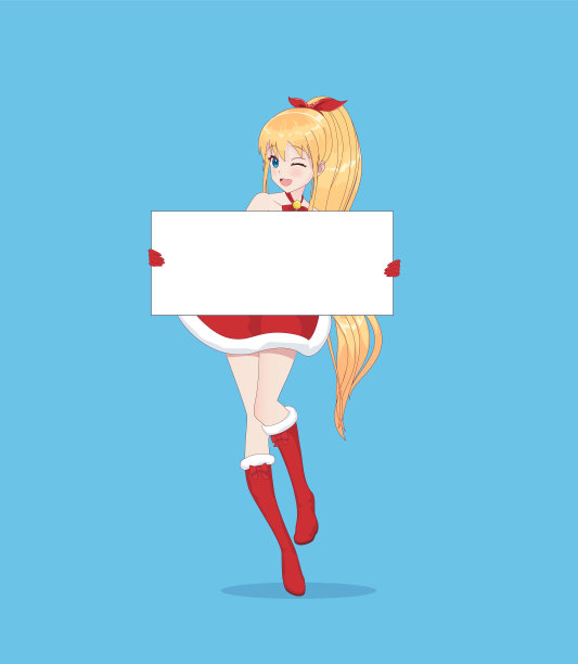 日本亚洲妇女举着白色的大招牌图片下载